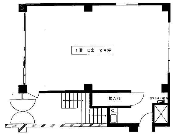 第一白川ビルE 間取り図