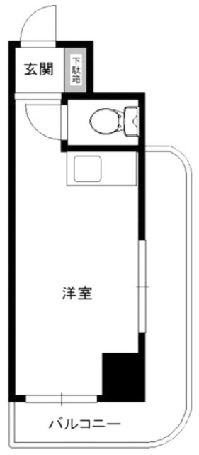 西新宿ダイヤモンドパレス604 間取り図