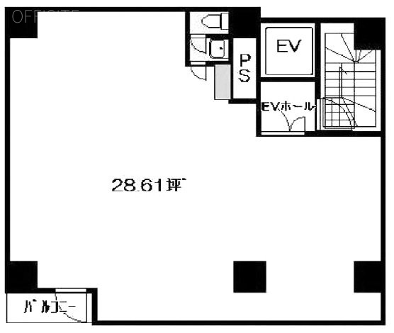 エスカイヤビル3F 間取り図