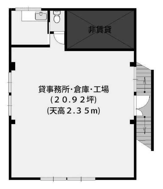 壺屋ビル2F 間取り図