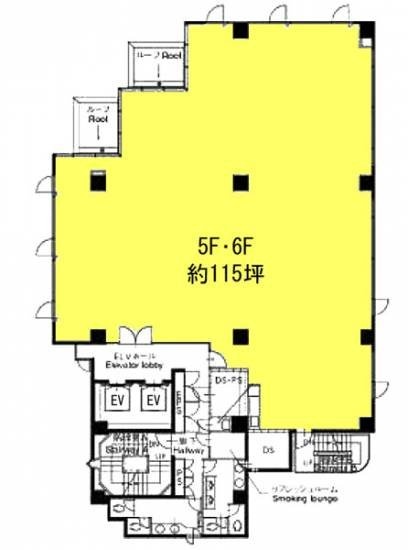 A-PLACE恵比寿東6F 間取り図