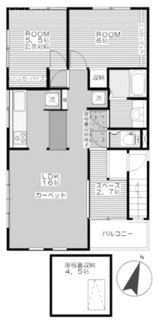 YEBIS FLAT2F 間取り図