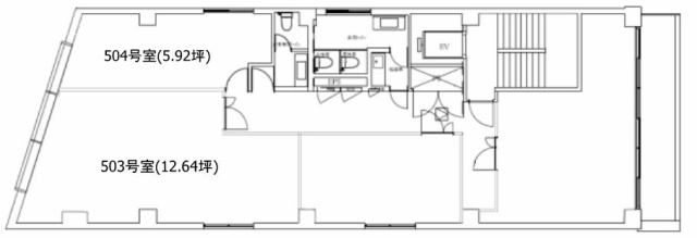 安和宝町ビル503 間取り図