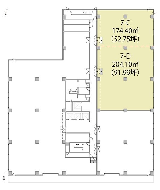 ウノサワ東急ビルC 間取り図