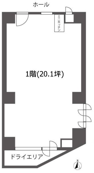 護国寺ロイアルハイツ1F 間取り図