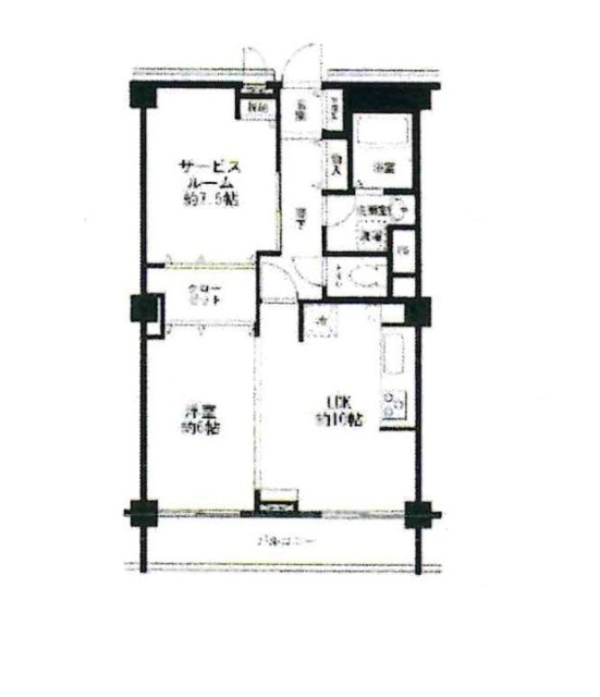 四谷コーポ303 間取り図