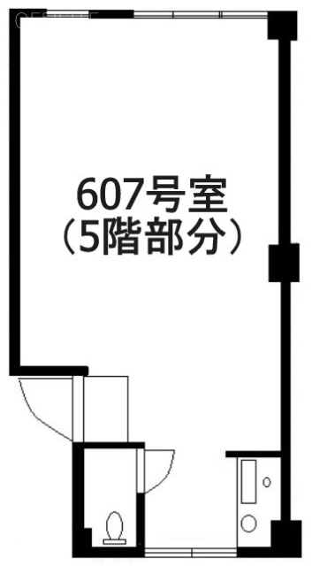 赤坂ロイヤルビル607 間取り図