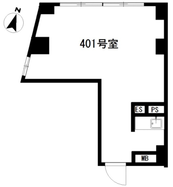 パルムハウス初台401 間取り図