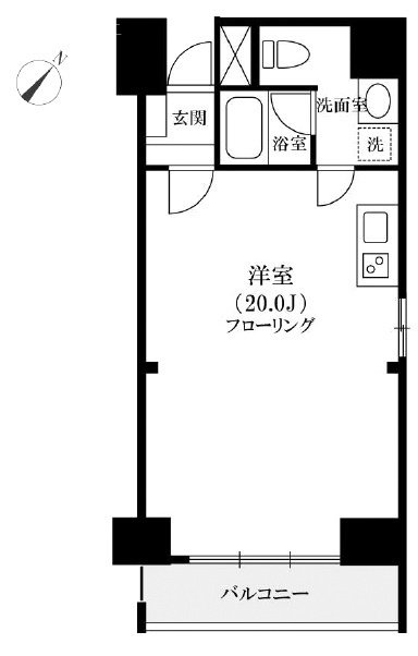 南青山ハウス401 間取り図