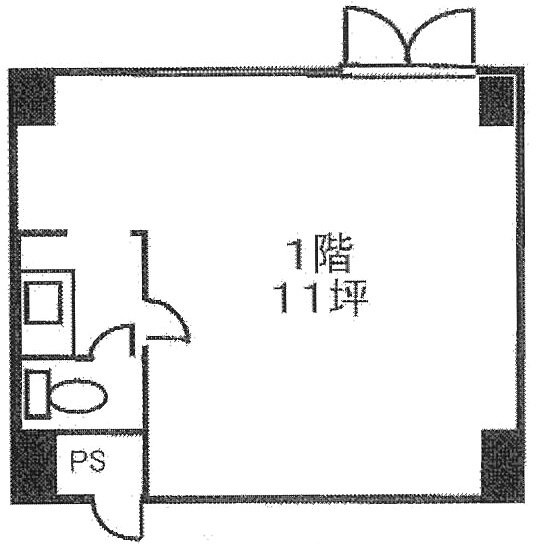 パシフィック浜町ビル1F 間取り図