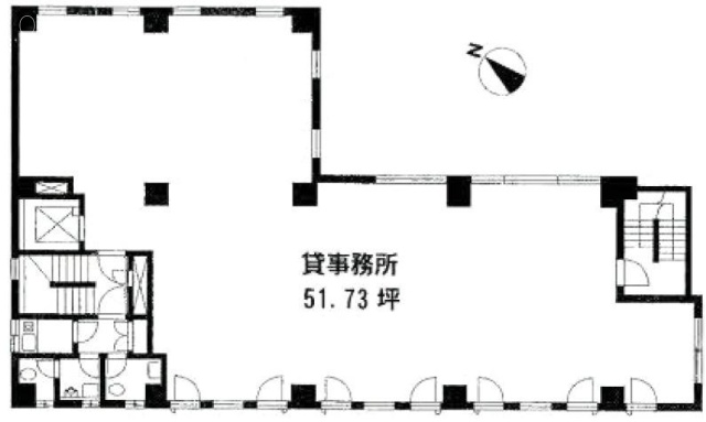 桂屋第1ビル2F 間取り図
