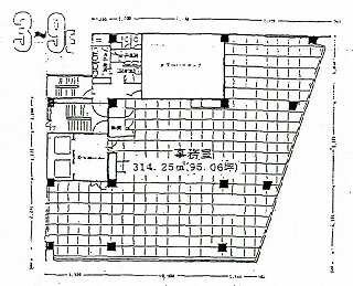 カネダ日本橋センタービル701 間取り図