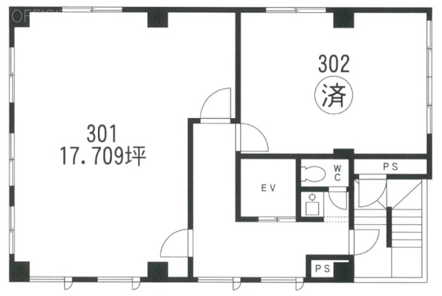 プラネックス813ビル301 間取り図