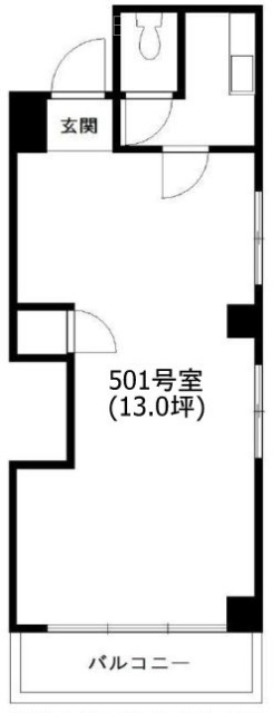 北沢館ビル501 間取り図