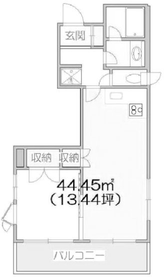 ビオトープ新戸山403 間取り図
