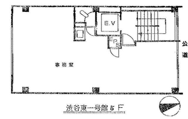 渋谷東1号館ビル2F 間取り図