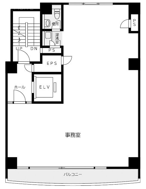 第二直平ビル6F 間取り図