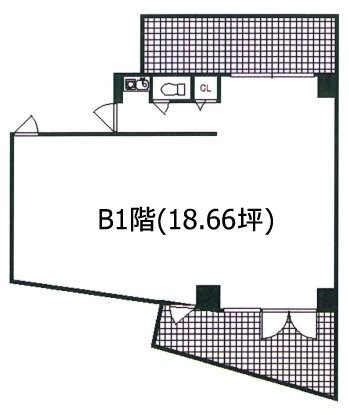 エタニティーマンション和田第3B1F 間取り図