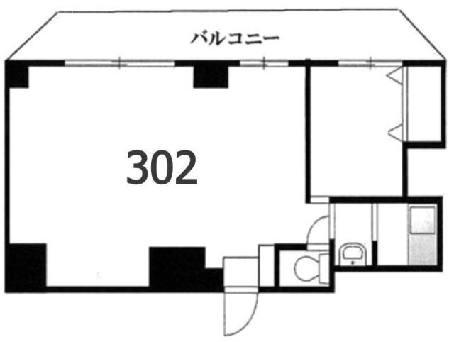 恵比寿南ハウス302 間取り図