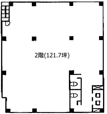 サンライズ新宿2F 間取り図