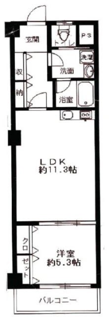 ニュー外苑ハイツ305 間取り図