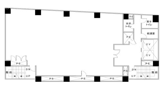 築地センタービル6F 間取り図