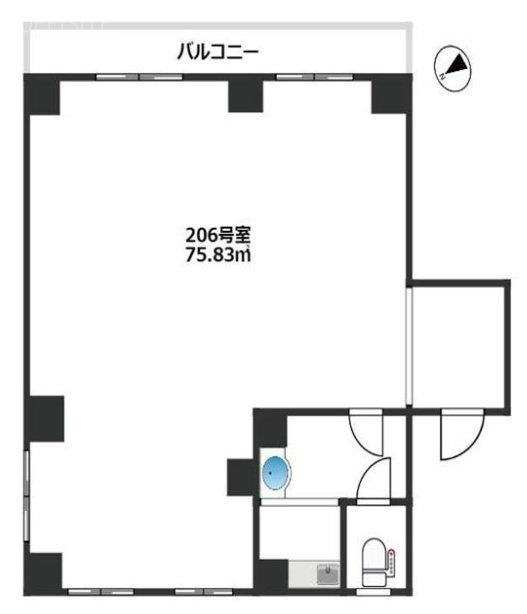 渋谷アジアマンション206 間取り図