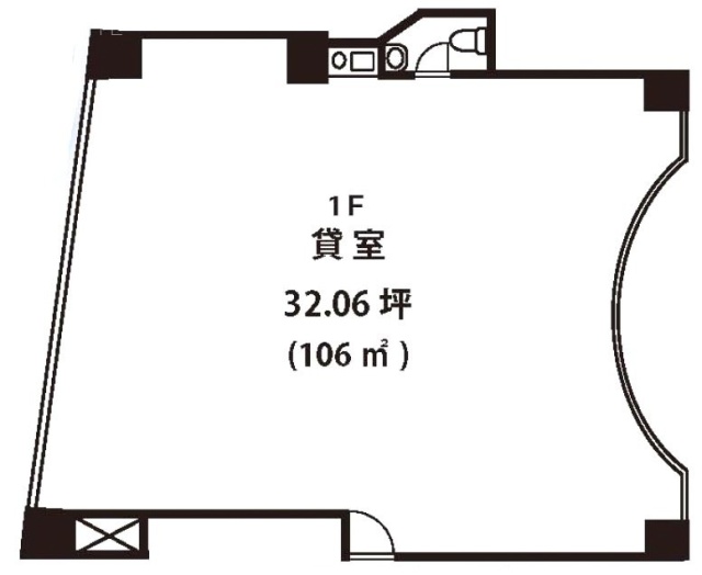 YK駿河台ビル1F 間取り図