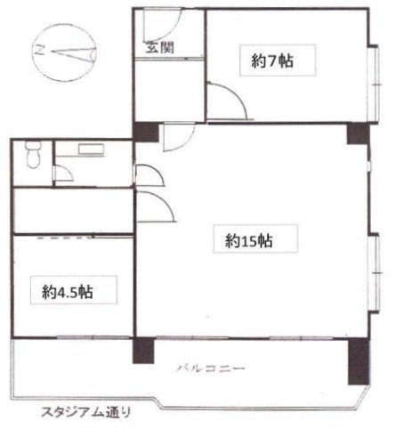 メゾン青山405 間取り図