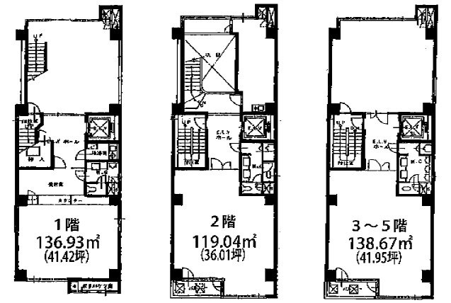 ミノウラアネックスビル1-5F 間取り図