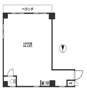 ヒルメゾンシブヤ105 間取り図
