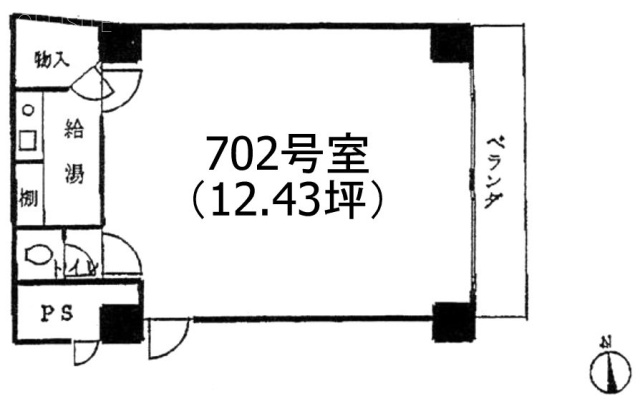 DIKマンション新橋702 間取り図