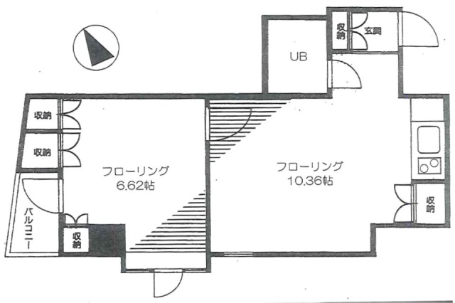 駒沢タカシビル305 間取り図