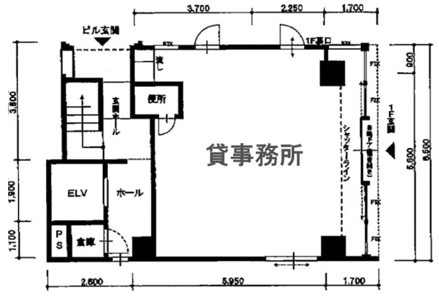 神田加藤ビル1F 間取り図