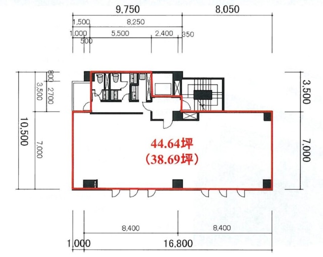 MC八丁堀ビル4F 間取り図