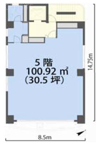 神谷町アネックスビル4F 間取り図