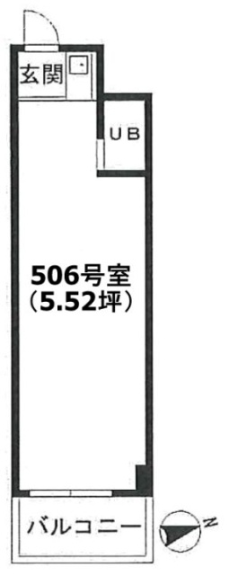 DIKマンション新橋506 間取り図
