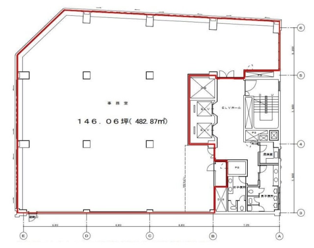 兜町偕成ビル本館7F 間取り図