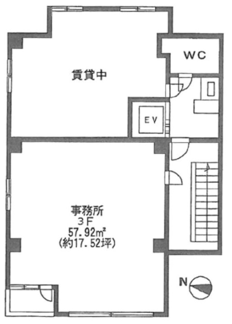 素石(そせき)ビル301 間取り図
