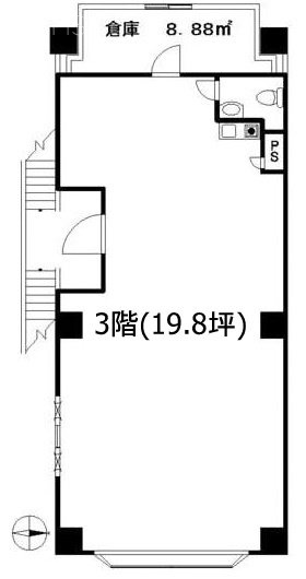 茜ビル3F 間取り図