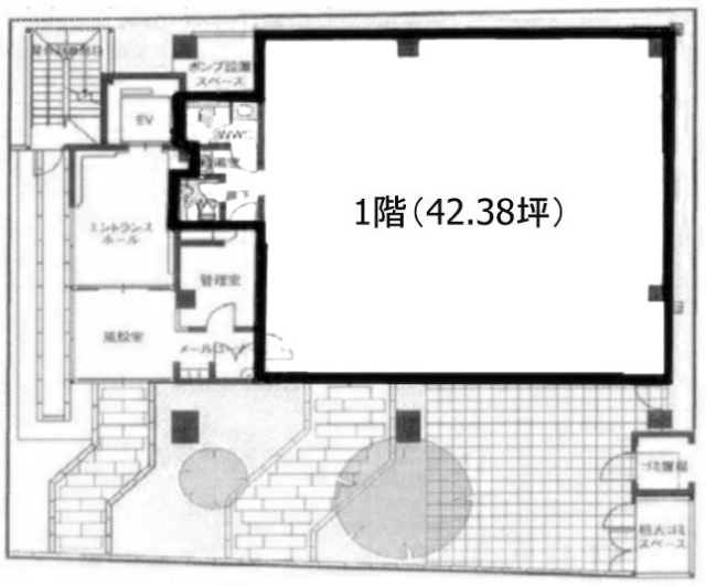 ラウンドクロス渋谷1F 間取り図