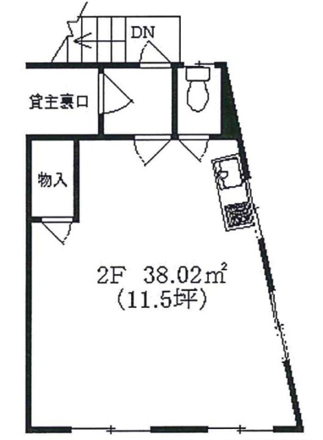 田辺ビル2F 間取り図