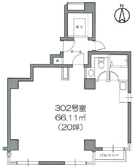 T・M畑中ビル302 間取り図