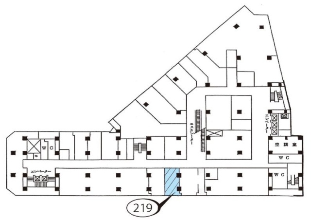 新橋駅前ビル1号館219 間取り図