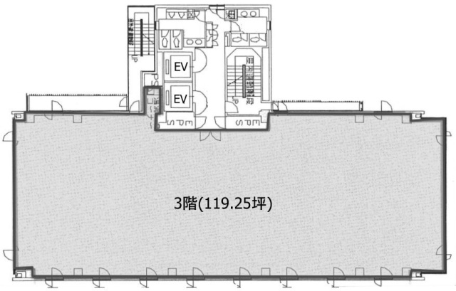 日本橋さくら通りビル3F 間取り図