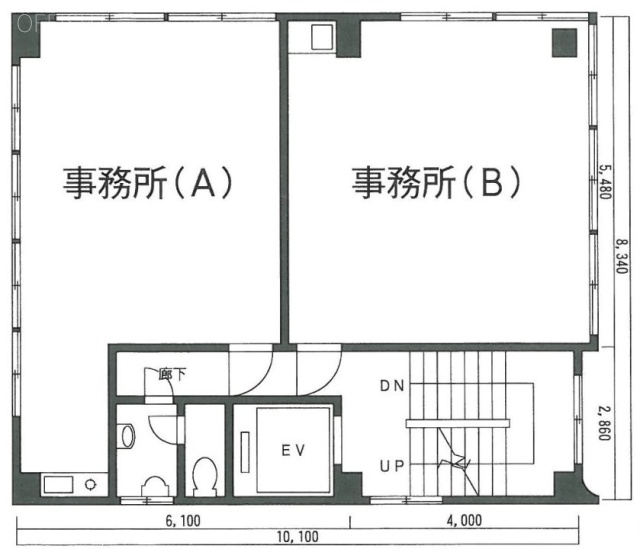 廣瀬ビルA+B 間取り図