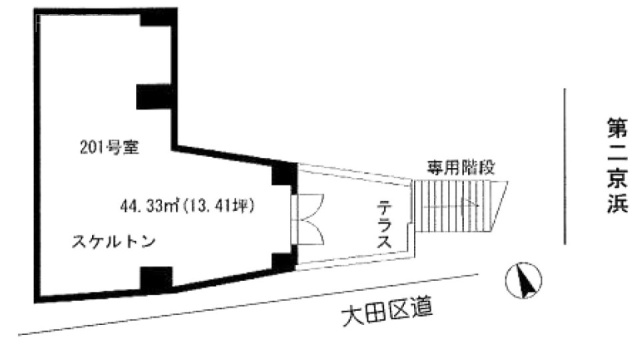 フラワーハイムⅠビル201 間取り図