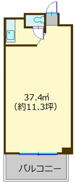 池田山ガーデンハイツビル202 間取り図