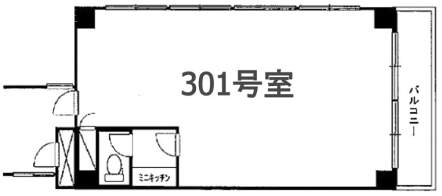 パークグランディビル301 間取り図