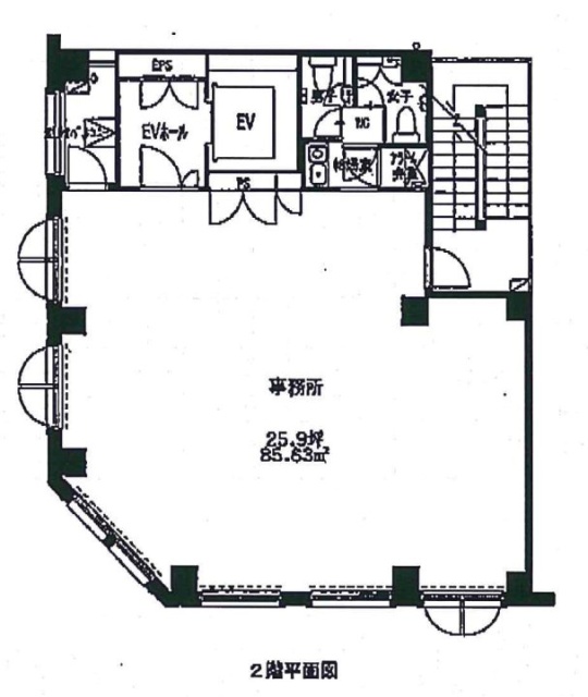 銀座伊藤ビル2F 間取り図